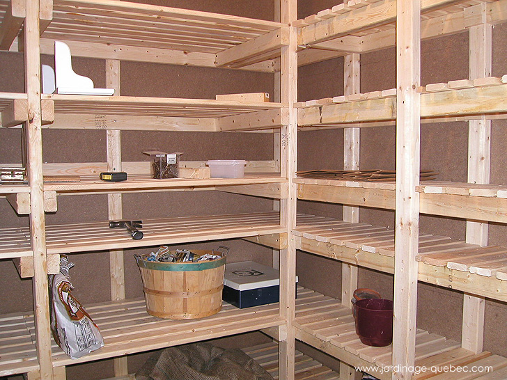 Étagères pour chambre froide - Photos Jardin Le Jardin des Patriotes - Pascal Tremblay La Baie Québec