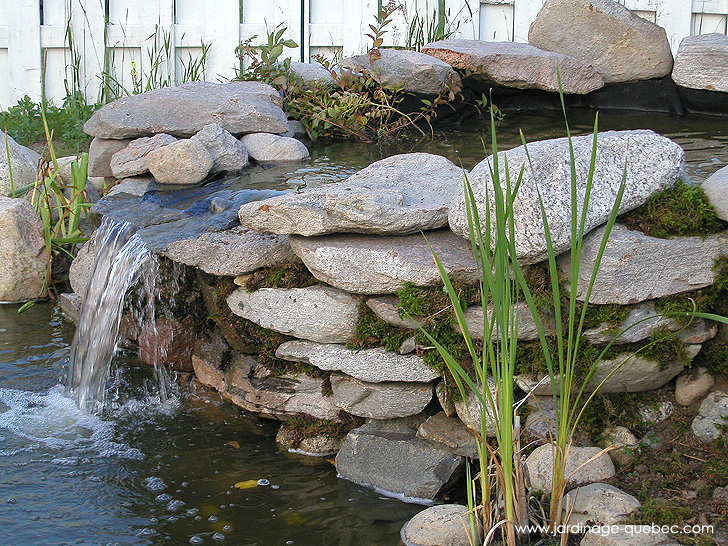 Chute de la cascade de bassin - Photos Jardin Le Jardin des Patriotes - Pascal Tremblay La Baie Québec