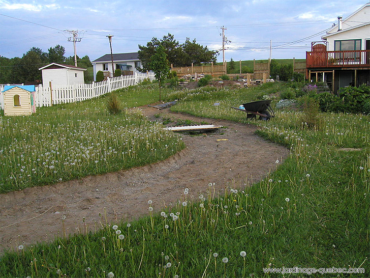 Aménagement d'un ruisseau - Photos Jardin Le Jardin des Patriotes - Pascal Tremblay La Baie Québec