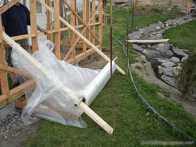 Recouvrir une serre - Photos Jardin Le Jardin des Patriotes - Pascal Tremblay La Baie Québec