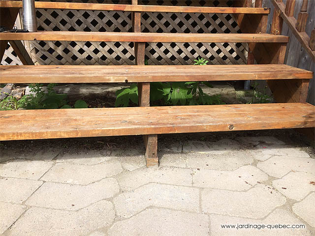 Escalier de Terrasse - Amnager le dessous d'une Terrasse - Pierre dcorative