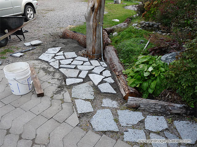 Faire un trottoir avec des pavés - Idée de trottoir en pavés