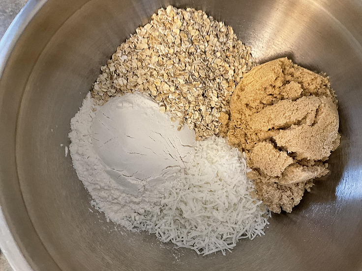 Recette de Biscuits aux flocons d'avoine et noix de coco