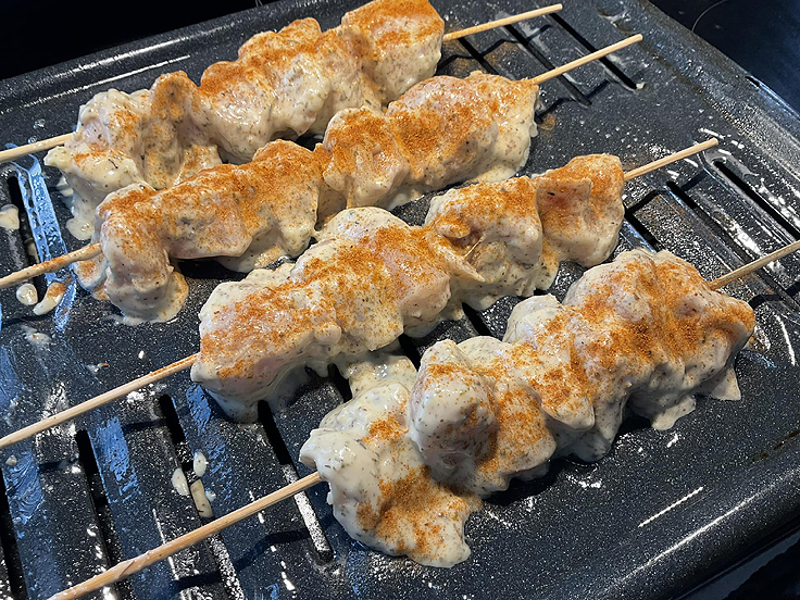 Brochettes de poulet style Casa grecque