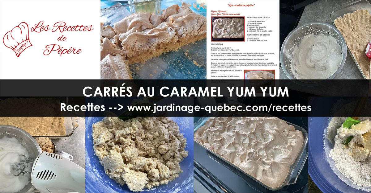Carrés au caramel Yum Yum