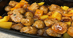 Viandes et Substituts - Recette de Boulettes de Porc à la sauce thaïlandaise