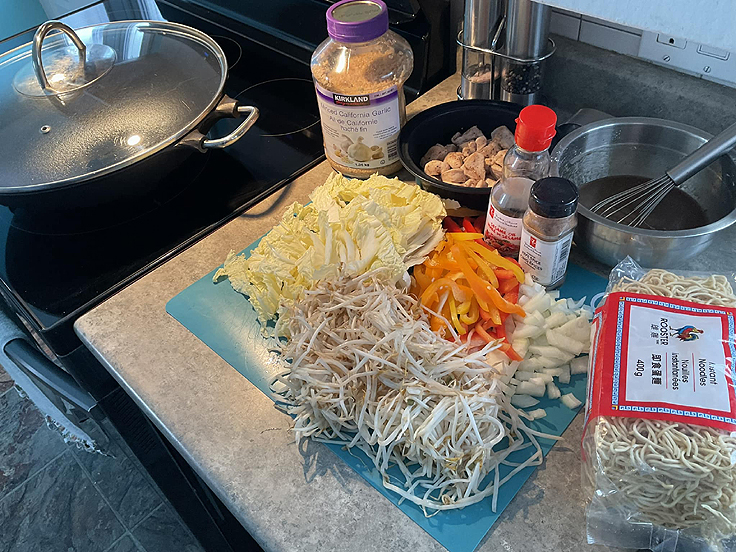 Recette de Chow Mein au Poulet