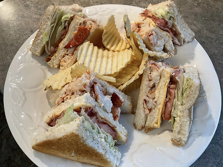 Club sandwich au homard