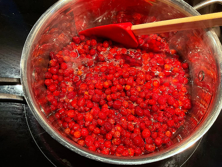 Recette de Confitures aux fraises des champs