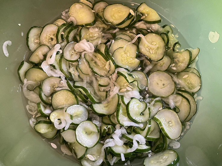 Cornichons congelés