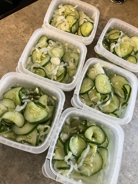 Cornichons congelés