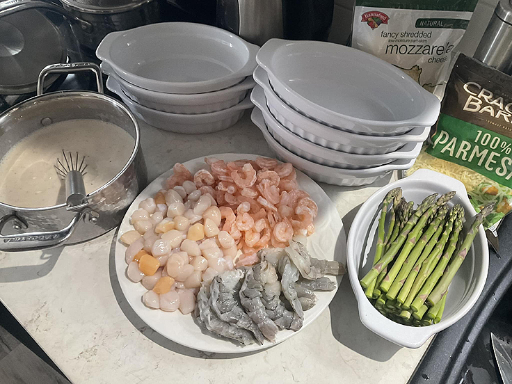 Crêpes aux fruits de mer