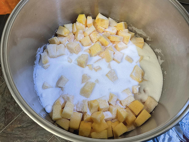 Recette de Cubes de citrouilles épicés en pots
