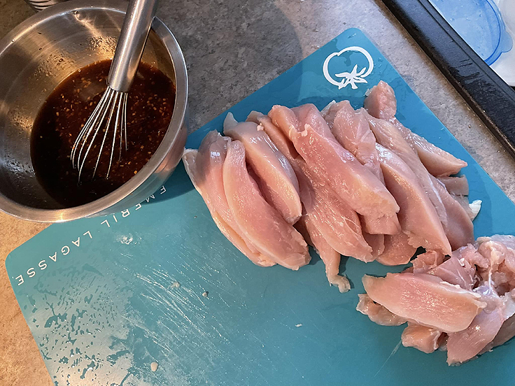 Doigts de poulet au miel et gingembre