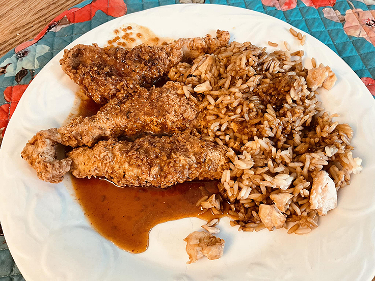 Doigts de poulet au miel et gingembre