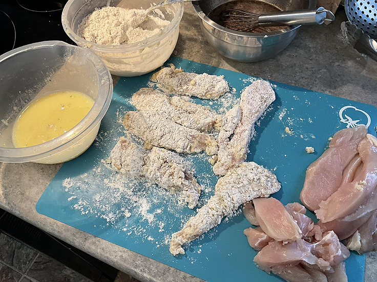 Recette de Doigts de poulet au miel et gingembre