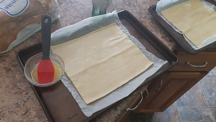 Feuilleté à la confiture