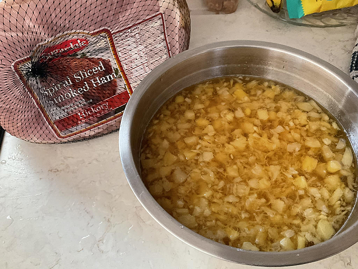 Jambon à la bière et sirop d'érable