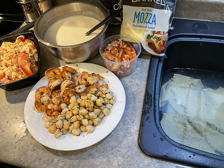 Lasagne aux fruits de mer