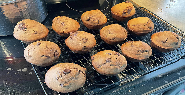 Muffins double chocolat