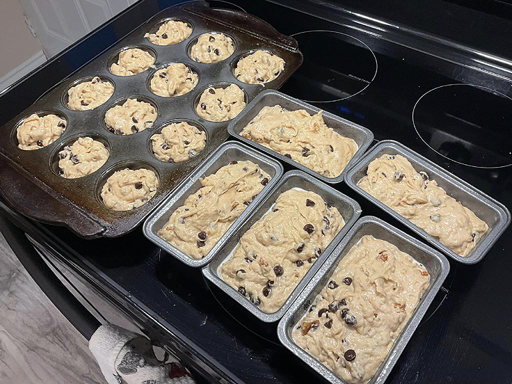 Pain aux bananes et beurre d'arachide