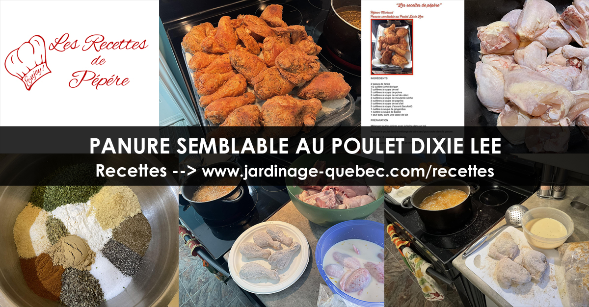 Panure semblable au Poulet Dixie Lee