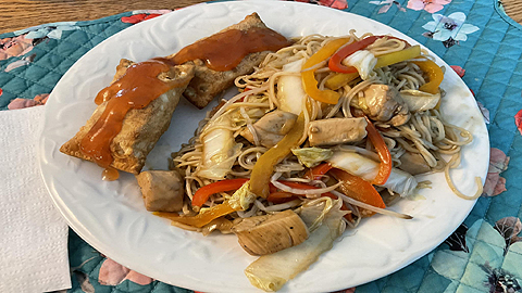 Chow Mein Au Poulet