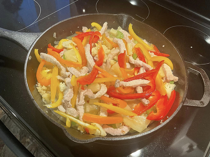 Recette de Porc sauté à l'ananas