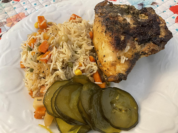 Recette de Poulet et riz au paprika au four