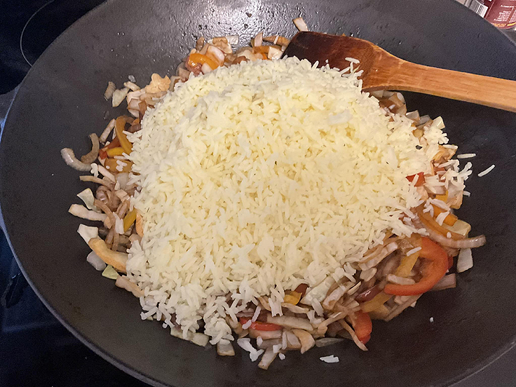 Recette de Riz frit au poulet