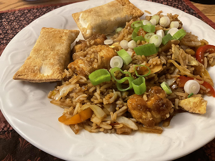 Recette de Riz frit au poulet