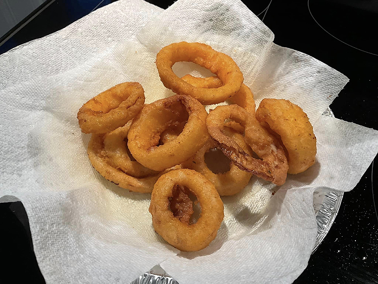 Rondelles d'oignons frits