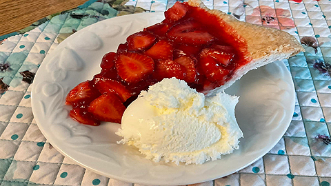 Tarte au Jello et Fraises