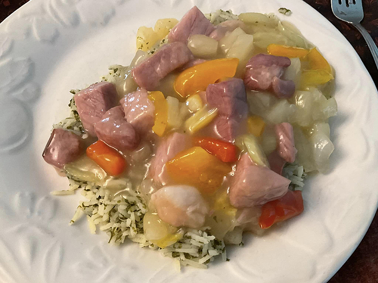 Recette de Sauce jambon ananas