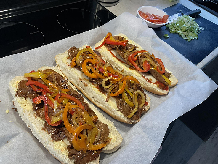 Sous-marin au bœuf de fondue