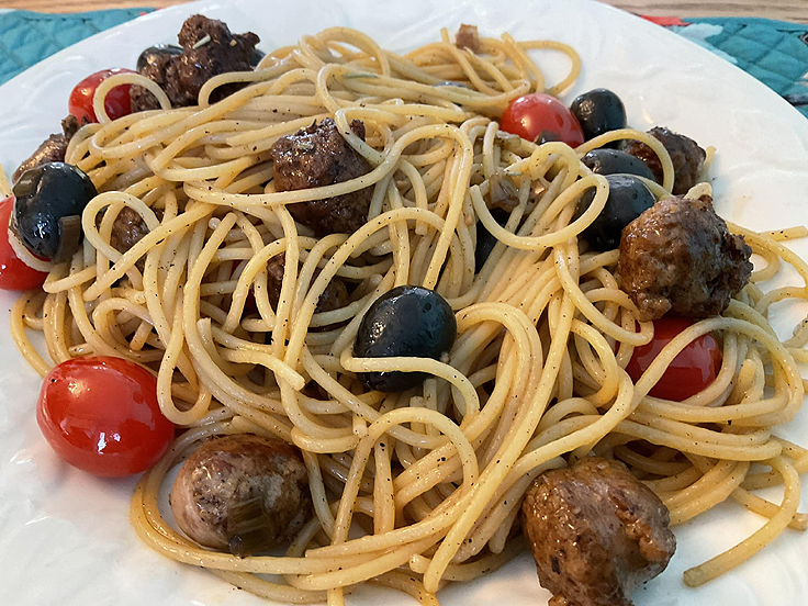 Recette de Spaghetti au vinaigre balsamique
