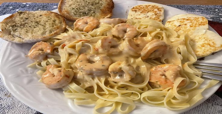 Recette de Spaghetti aux crevettes