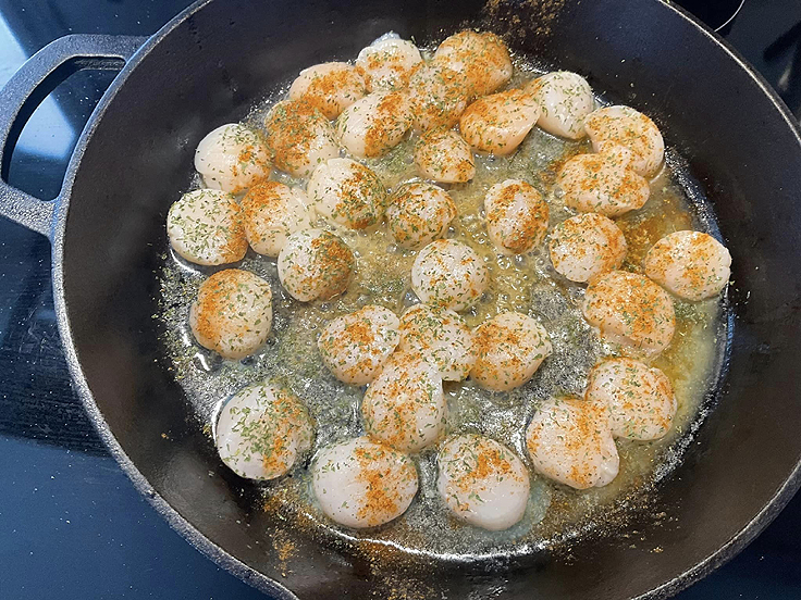 Spaghetti crémeux aux pétoncles