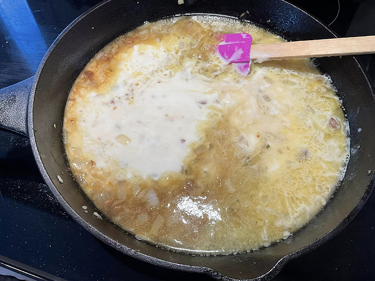 Recette de Spaghetti crémeux aux pétoncles