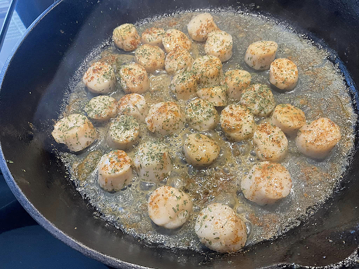 Recette de Spaghetti crémeux aux pétoncles