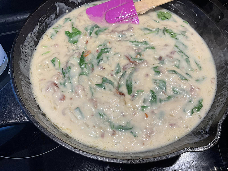 Spaghetti crémeux aux pétoncles