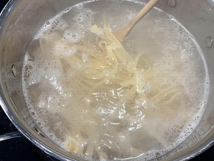 Spaghetti crémeux aux pétoncles