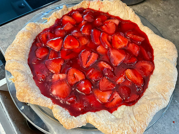 Tarte aux fraises avec Jello - Recette de Pépére