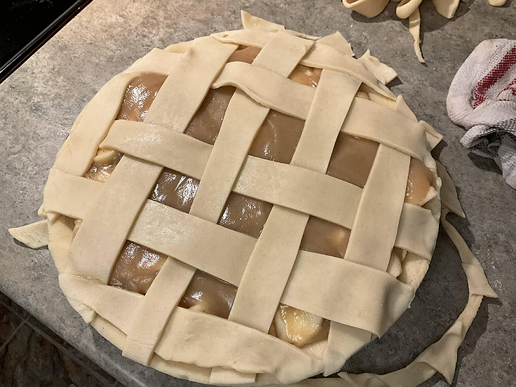 Tarte aux pommes caramel