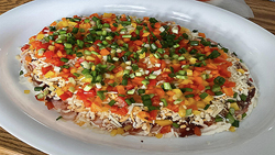 Trempette au fromage à la crème et crevettes