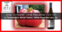 Grosse des Marais, Tomate au four ou BBQ à la plancha avec chapelure et Romorantin Benoit Daridan Cour-Cheverny Vieilles Vignes 2018