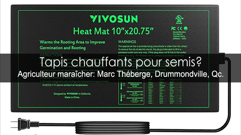 Tapis chauffants pour les semis