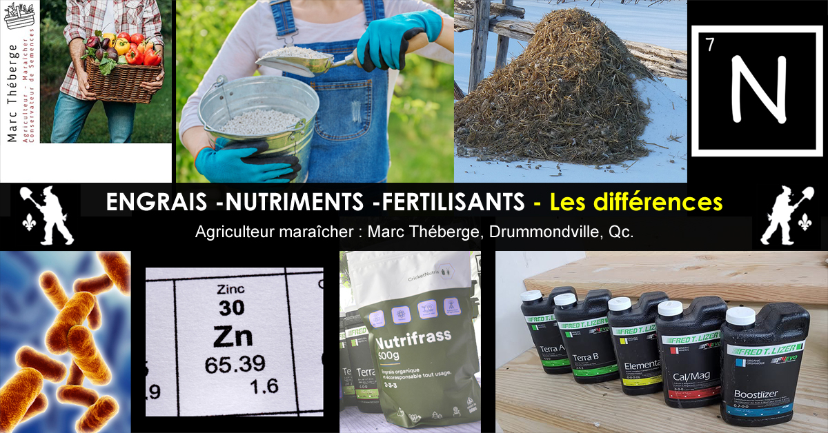 Engrais nutriments et fertilisants - Démystification des différences