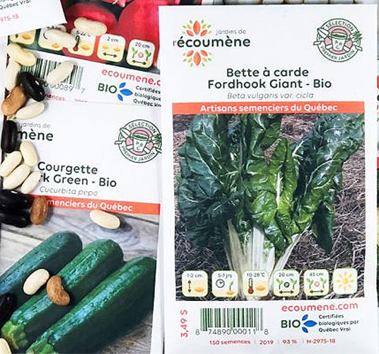 Instructions de plantation sur les sachets de semences