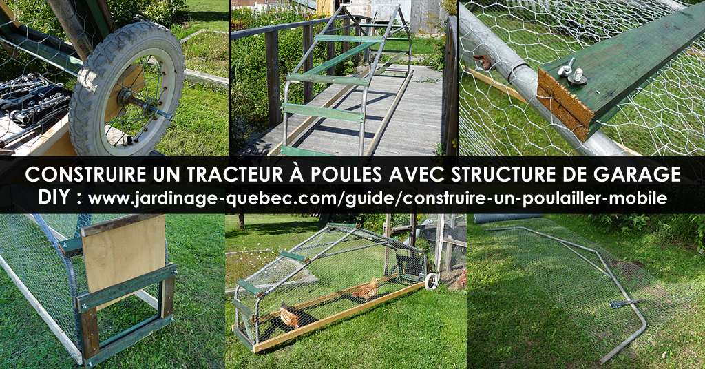 Tracteur à poules - Poulailler sur roues
